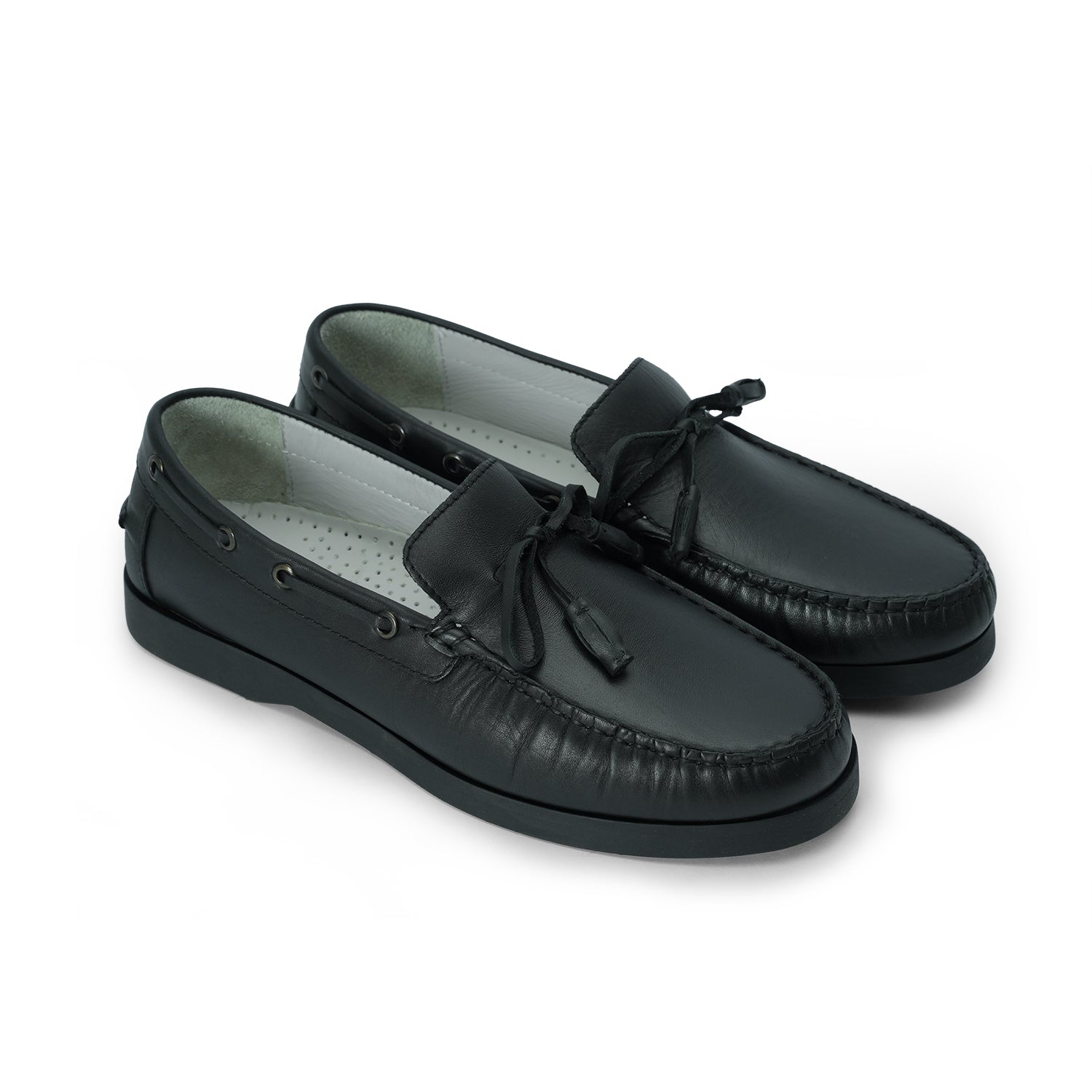 Men Attitude Black Moccasin