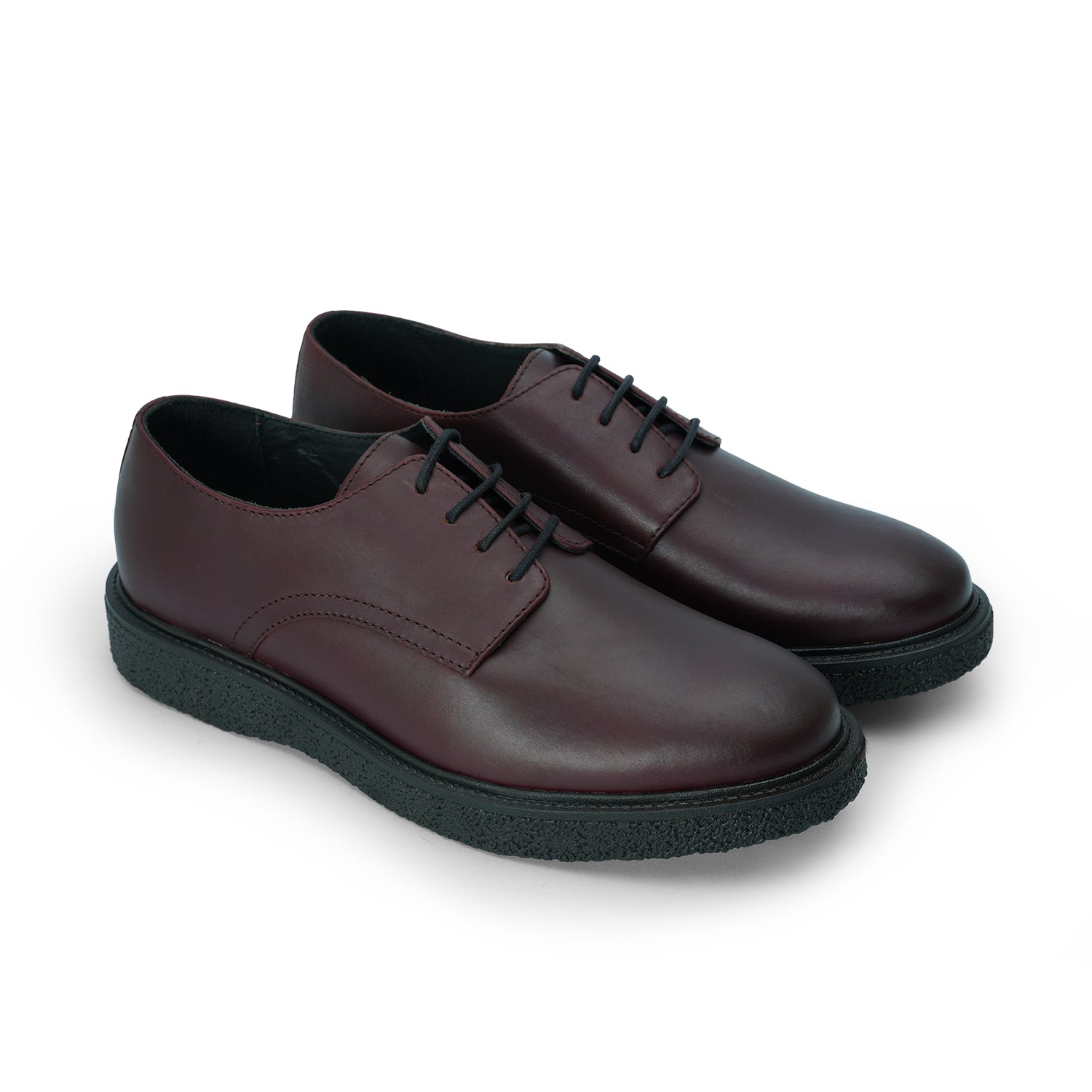 Men Maroon Perforated Boots