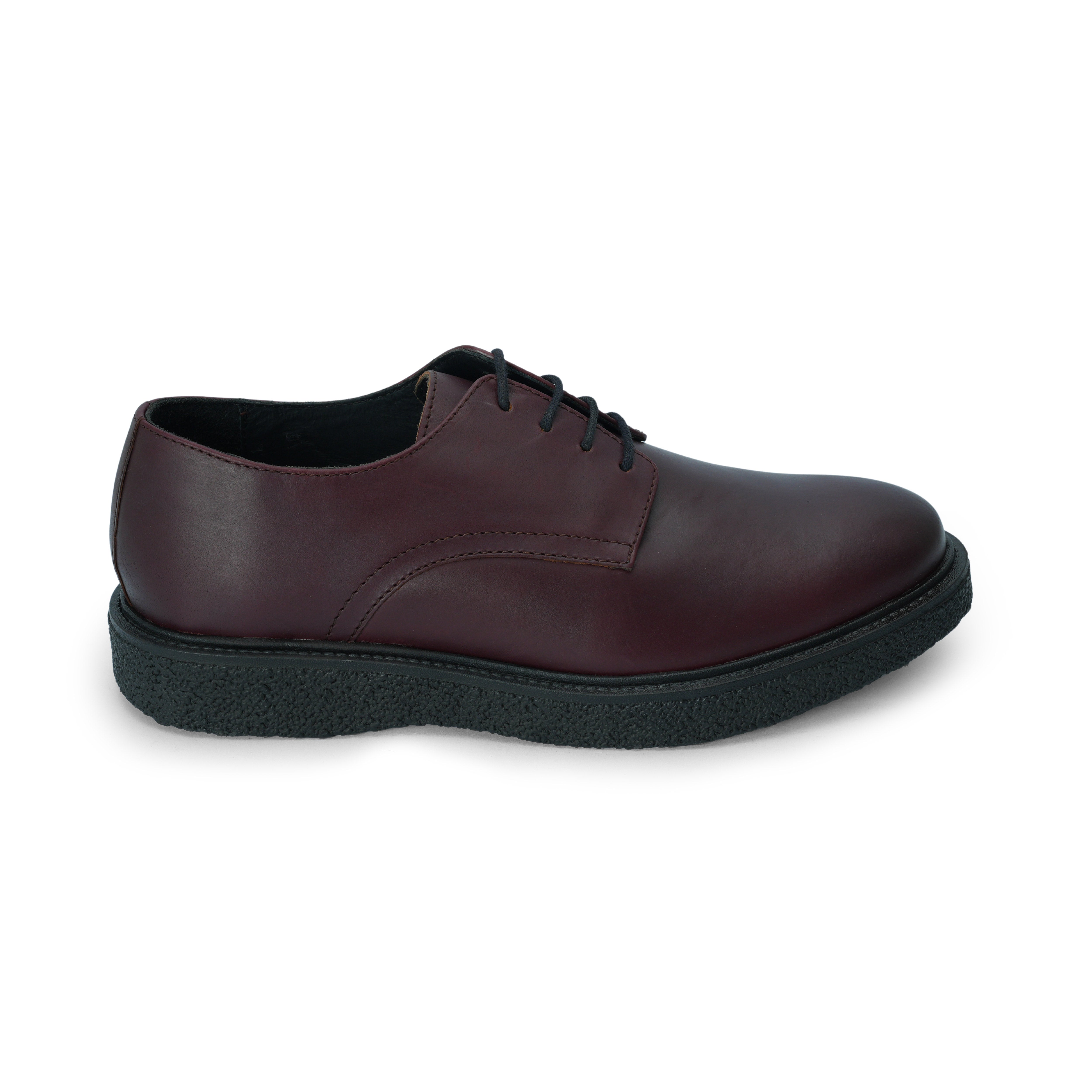 Men Maroon Perforated Boots