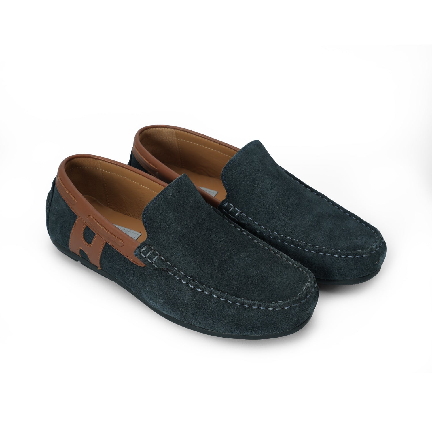 Men Dark Blue Moccasin